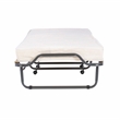 Linon Luxor Folding Bed with Memory Foam in Beige