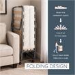 Linon Luxor Folding Bed with Memory Foam in Beige