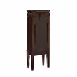 Linon Joelle Jewelry Armoire Storage 6 Drawers & Mirror in Espresso Stained Wood