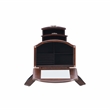 Linon Joelle Jewelry Armoire Storage 6 Drawers & Mirror in Espresso Stained Wood
