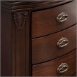 Linon Joelle Jewelry Armoire Storage 6 Drawers & Mirror in Espresso Stained Wood