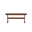 Linon Chelsea Dining Nook Bench in Walnut Stained Pine Wood