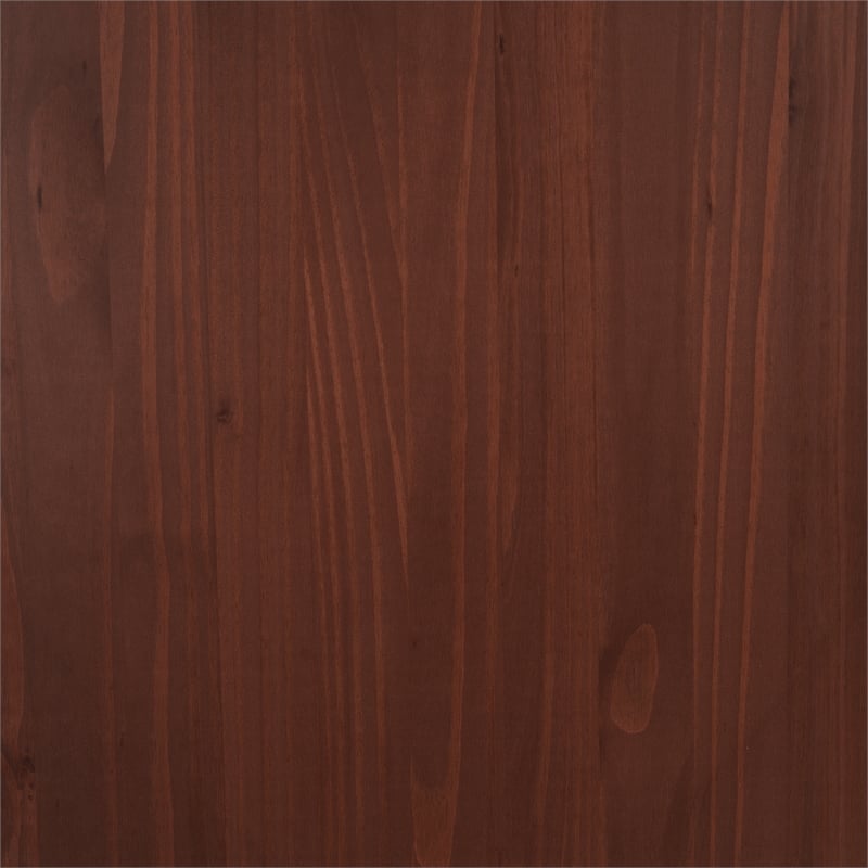 Linon Chelsea Dining Nook Bench in Walnut Stained Pine Wood
