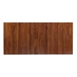 Linon Kraven Expandable Wood Dining Table X Design Legs in Dark Hazelnut Brown