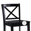 Linon X Back Wood Counter Stool 24