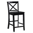 Linon X Back Wood Counter Stool 24
