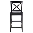 Linon X Back Wood Counter Stool 24