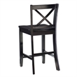 Linon X Back Wood Counter Stool 24