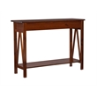 Linon Titian Wood One Drawer Console Table in Brown
