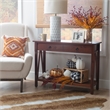 Linon Titian Wood One Drawer Console Table in Brown