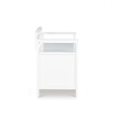 Linon Lenly Ladderback Entryway Storage Bench in White Painted Wood