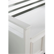 Linon Lenly Ladderback Entryway Storage Bench in White Painted Wood