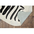 Linon Cowhide Stencil Full Skin in Black