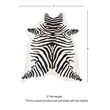 Linon Cowhide Stencil Full Skin in Black