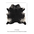 Linon Natural Cowhide Dark Brindle Full Skin in Dark Brown