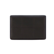 Linon Claridge Backless Counter Stool Nailhead Trim Faux Leather in Black Wood