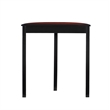 Linon Camden Wood Demi Lune Console Table in Black
