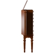 Linon Esther Wood Jewelry Armoire in Deep Cherry