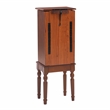 Linon Esther Wood Jewelry Armoire in Deep Cherry