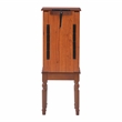 Linon Esther Wood Jewelry Armoire in Deep Cherry