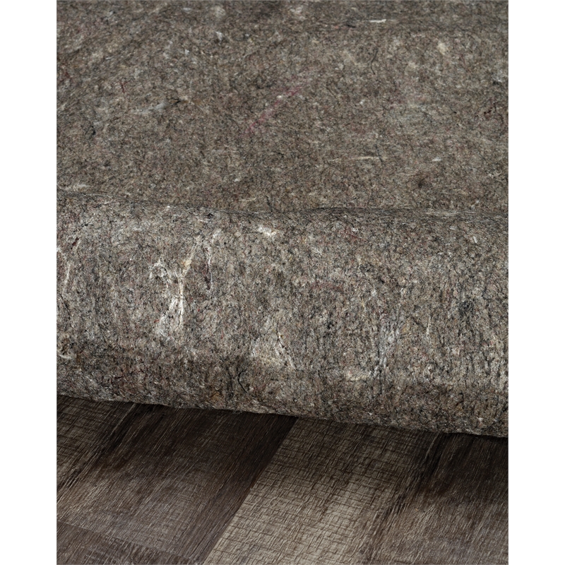 Linon Underlay Premier Plush Felt 5'x8' Rug Pad in Gray