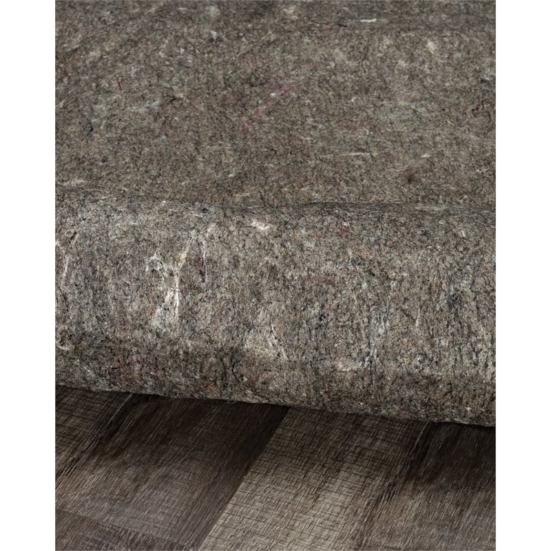 Linon Underlay Premier Plush Felt 9'x12' Rug Pad in Gray