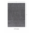 Linon Underlay Premier Plush Felt 9'x12' Rug Pad in Gray