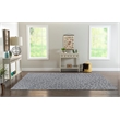Linon Trio Flowers Hand Tufted Polyester 8'x10' Rug in Blue