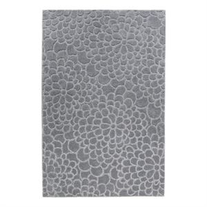 Linon Trio Flowers Hand Tufted Polyester 8'x10' Rug in Blue