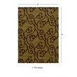 Linon Trio Milard Hand Tufted Polyester 8'x10' Rug in Green