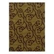 Linon Trio Milard Hand Tufted Polyester 8'x10' Rug in Green