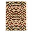 Linon Trio Mouzi Hand Tufted Polyester 5'x7' Rug in Sand Brown