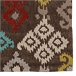 Linon Trio Hialeea Hand Tufted Polyester 5'x7' Rug in Gray