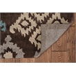 Linon Trio Hialeea Hand Tufted Polyester 5'x7' Rug in Gray