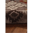 Linon Trio Hialeea Hand Tufted Polyester 5'x7' Rug in Gray