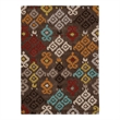 Linon Trio Hialeea Hand Tufted Polyester 5'x7' Rug in Gray