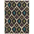 Linon Trio Paxton Hand Tufted Polyester 5'x7' Rug in Gray