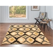 Linon Trio Paxton Hand Tufted Polyester 5'x7' Rug in Gray