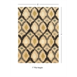 Linon Trio Paxton Hand Tufted Polyester 5'x7' Rug in Gray