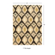 Linon Trio Paxton Hand Tufted Polyester 8'x10' Rug in Gray