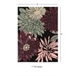 Linon Trio Mum Hand Tufted Polyester 8'x10' Rug in Black