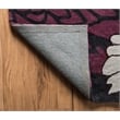 Linon Trio Mum Hand Tufted Polyester 8'x10' Rug in Black