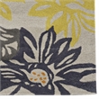 Linon Trio Benton Hand Tufted Polyester 5'x7' Rug in Gray