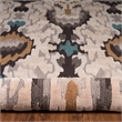 Linon Trio Icon Hand Tufted Polyester 8'x10' Rug in Gray