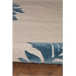 Linon Trio Bold Floral Hand Tufted Polyester 8'x10' Rug in Magenta Pink