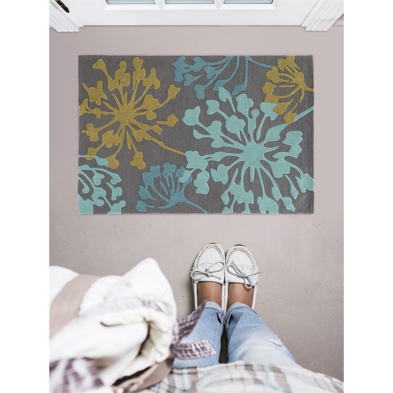 Linon Trio Dandelion Hand Tufted Polyester 1'10