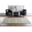 Linon Salonika Irongate Reversible Woven Wool 5'x8' Rug in Brown