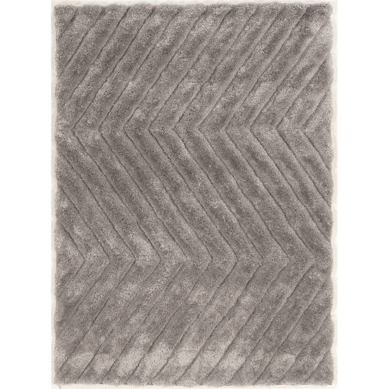 Linon Links Zigzag Hand Tufted Polyester 1'10