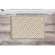 Linon Silhouette Greek Key Hand Hooked Wool 1'10