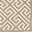 Linon Silhouette Greek Key Hand Hooked Wool 1'10